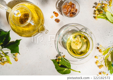 Cup of linden tea 122182572