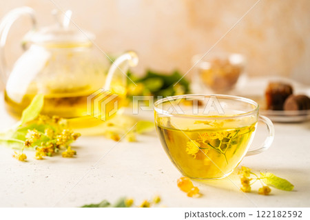 Cup of linden tea 122182592