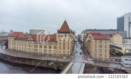Aerial view on Berlin and Spree river Aerial view on Berlin and Spree river 122183162