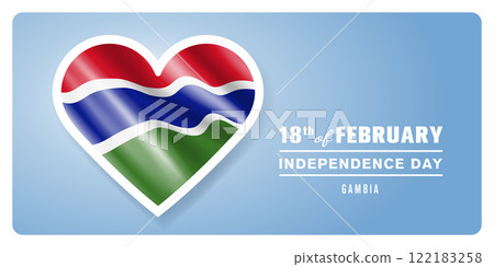 Gambia happy independence day greeting card, banner vector illustration Gambia happy independence day greeting card, banner vector illustration 122183258