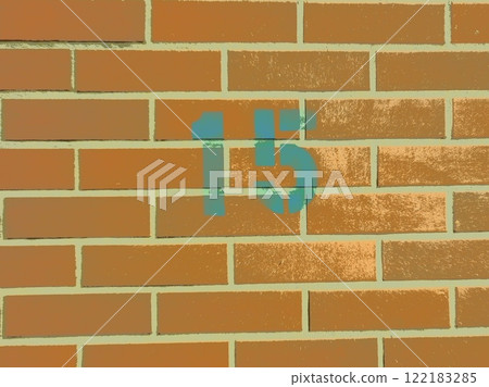 Brick wall. Illustrated photo. 122183285