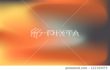 Color gradient abstract background. Orange, yellow and gray gradation vector texture. Autumn colors blur abstract background 122183473