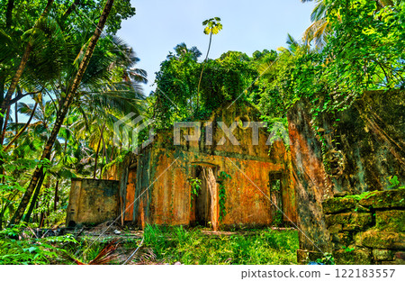 Remains of notorious penal colony in Saint Joseph Island, Salvation Islands, French Guiana, South America Remains of notorious penal colony in Saint Joseph Island, Salvation Islands, French Guiana, South America 122183557