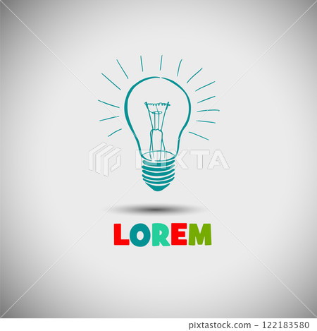 lamp icon logo. hand drawn. Not AI, Vector illustration lamp icon logo. hand drawn. Not AI, Vector illustration 122183580