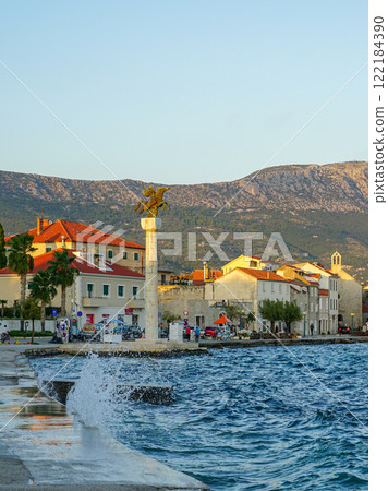 Adriatic Riviera Kastela, Kastel Stari old town panorama, landmarks and waterfront view Adriatic Riviera Kastela, Kastel Stari old town panorama, landmarks and waterfront view 122184390