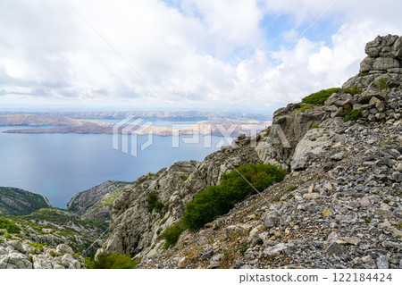 Typical Croatian, Dalmatian Adriatic seaside natural landscape with diverse natural views 122184424