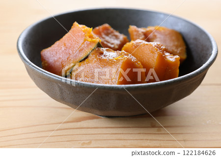 Boiled pumpkin served in a bowl Boiled pumpkin served in a bowl 122184626