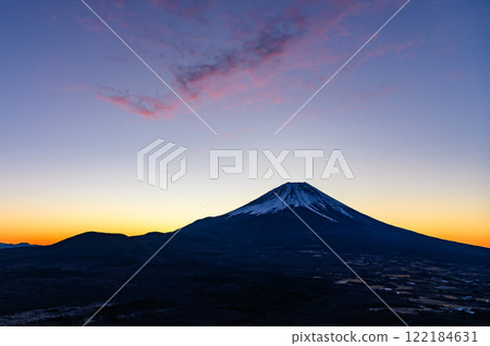 從龍山看日出時的富士山 122184631