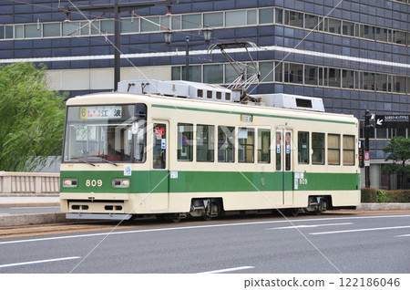 Hiroshima Electric Railway Atomic Bomb Dome-Honkawacho 800 series 809 Hiroshima Electric Railway Atomic Bomb Dome-Honkawacho 800 series 809 122186046