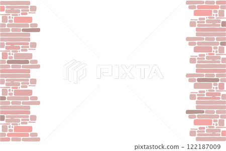 各種形狀的磚框架。壁紙. 122187009