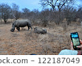 Rhino encountered during safari 122187049