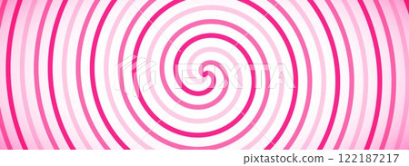 Candy color spiral background. Creamy pink rotating swirl pattern wallpaper. Spinning vortex for banner, poster, flyer, booklet. Sweet cartoon comic hypnotic concept. Vector ice cream backdrop Candy color spiral background. Creamy pink rotating swirl pattern wallpaper. Spinning vortex for banner, poster, flyer, booklet. Sweet cartoon comic hypnotic concept. Vector ice cream backdrop 122187217