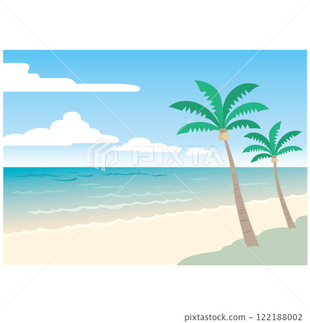 海灘背景材料 122188002
