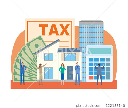Image illustration of property tax 122188140