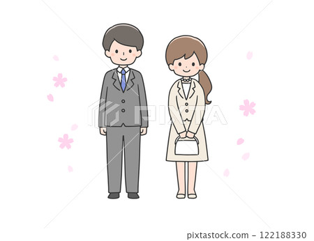 Men and women in suits 122188330