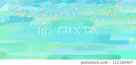 煙火背景向量圖橫幅 122188467