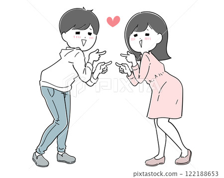 A very friendly and flirtatious couple 122188653