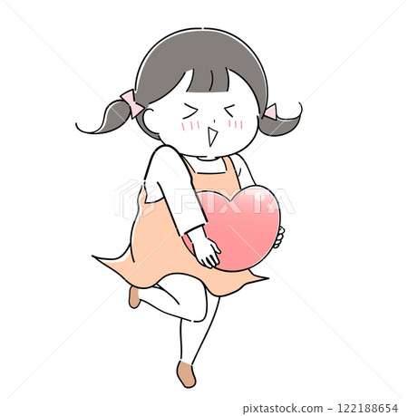 Girl with heart 1 122188654