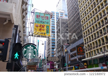 香港的街道 香港的街道 122188972