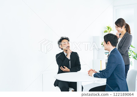 Group of business people from a wide range of generations Group of business people from a wide range of generations 122189064