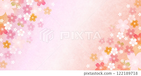 Japanese pattern cherry blossom spring background 122189718