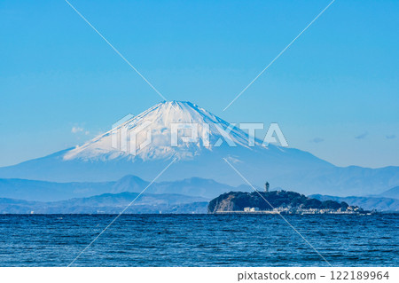 江之島和富士山 122189964