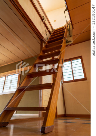 attic storage ladder 122190147