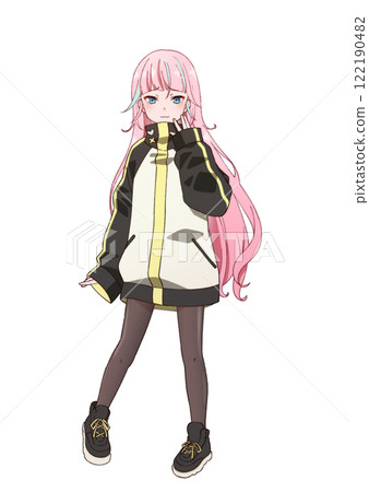 厚臉皮的粉紅色頭髮的女孩 122190482
