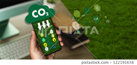 carbon co2 Clean and friendly environment Net zero greenhouse gas carbon co2 Clean and friendly environment Net zero greenhouse gas 122191638