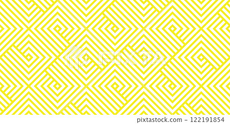 Abstract geometric pattern. A seamless vector background. White and yellow ornament. Graphic modern pattern. Simple lattice graphic design Abstract geometric pattern. A seamless vector background. White and yellow ornament. Graphic modern pattern. Simple lattice graphic design 122191854