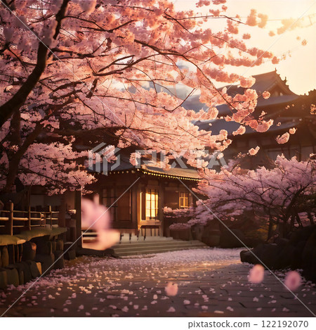 Scenery with cherry blossoms 122192070