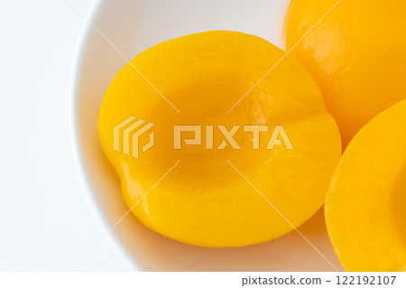 糖漿醃黃桃特寫（罐頭） 122192107