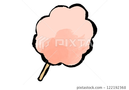 Cotton candy Japanese style vector illustration icon White background Cotton candy Cotton candy Japanese style vector illustration icon White background Cotton candy 122192368
