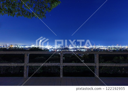One of the 100 best night views: the night view of the Yokkaichi Petrochemical Complex from Tarusaka Park and Utsuyama Green Space 122192935