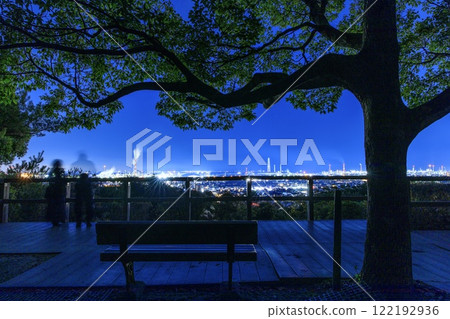 100處夜景：從樽坂公園/羽山綠地眺望四日市工業園區 122192936