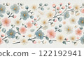 Plum illustration painted in watercolor 122192941