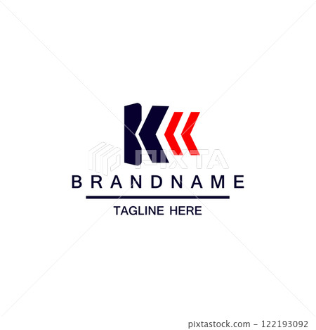 Letter K logo icon design template elements 122193092