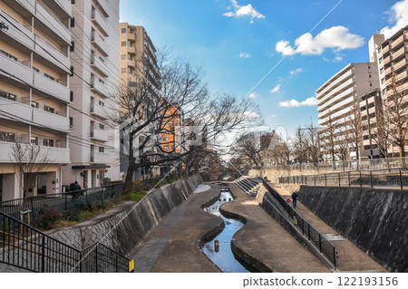 Horikawa, Kamigyo Ward, Kyoto City, streetscape around Abe no Seimei Shrine Horikawa, Kamigyo Ward, Kyoto City, streetscape around Abe no Seimei Shrine 122193156