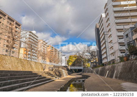 Horikawa, Kamigyo Ward, Kyoto City, streetscape around Abe no Seimei Shrine Horikawa, Kamigyo Ward, Kyoto City, streetscape around Abe no Seimei Shrine 122193158
