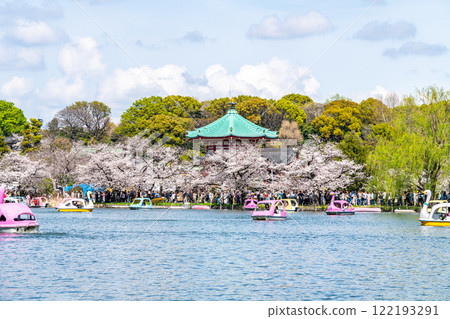[東京] 上野公園不忍池櫻花盛開 122193291