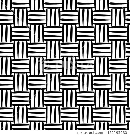 Rattan seamless pattern. Texture of the weave. Vector illustration. 122193980