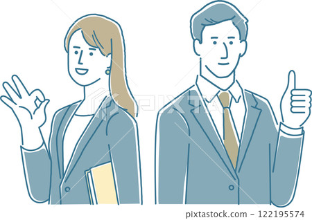 Business people striking a pose Male and female Business people striking a pose Male and female 122195574