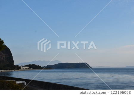 Ibusuki Coast Chirin Island early morning 122196098