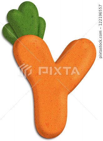 3D Carrot Letter Y font colorful letter 3D Carrot Letter Y font colorful letter 122196557
