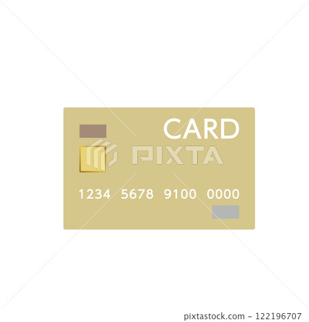 Credit card illustration 122196707