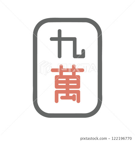 Mahjong tiles Manko Kuman 122196770