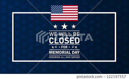 Memorial Day Background Design 122197357
