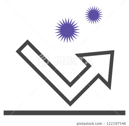 Antibacterial icon illustration Antibacterial icon illustration 122197546