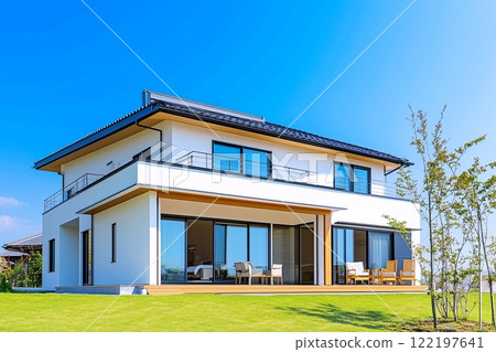 藍天和新建的房子“AI生成圖像” 122197641