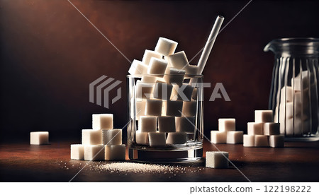 Image of sweet drinks that contain a lot of sugar 122198222